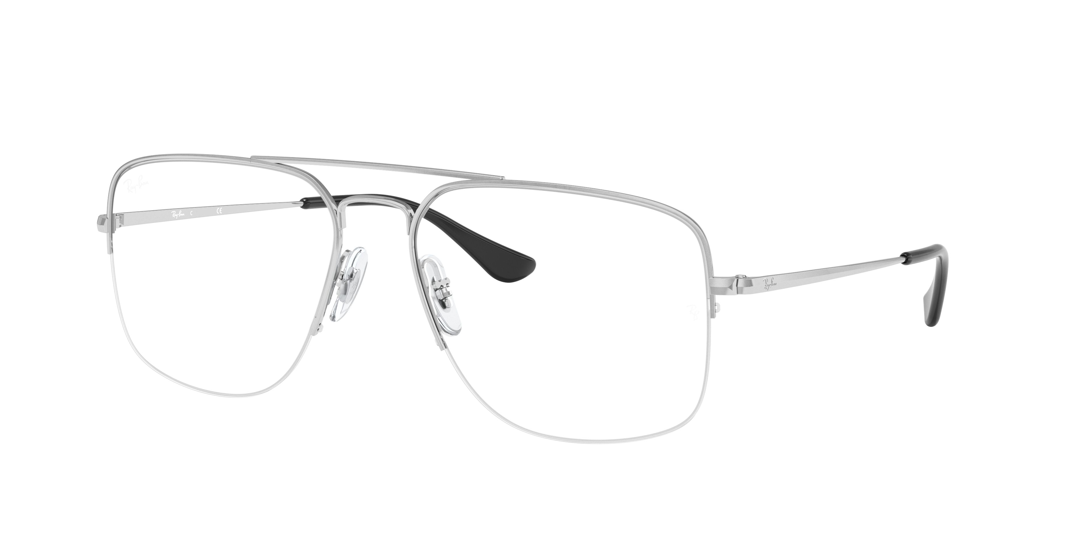 General Gaze Optics Eyeglasses with Silver Frame | Ray-Ban®