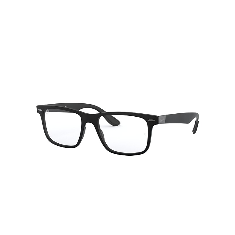 Ray-Ban Rb7165 Eyeglasses Black Frame Clear Lenses Polarized 54-18