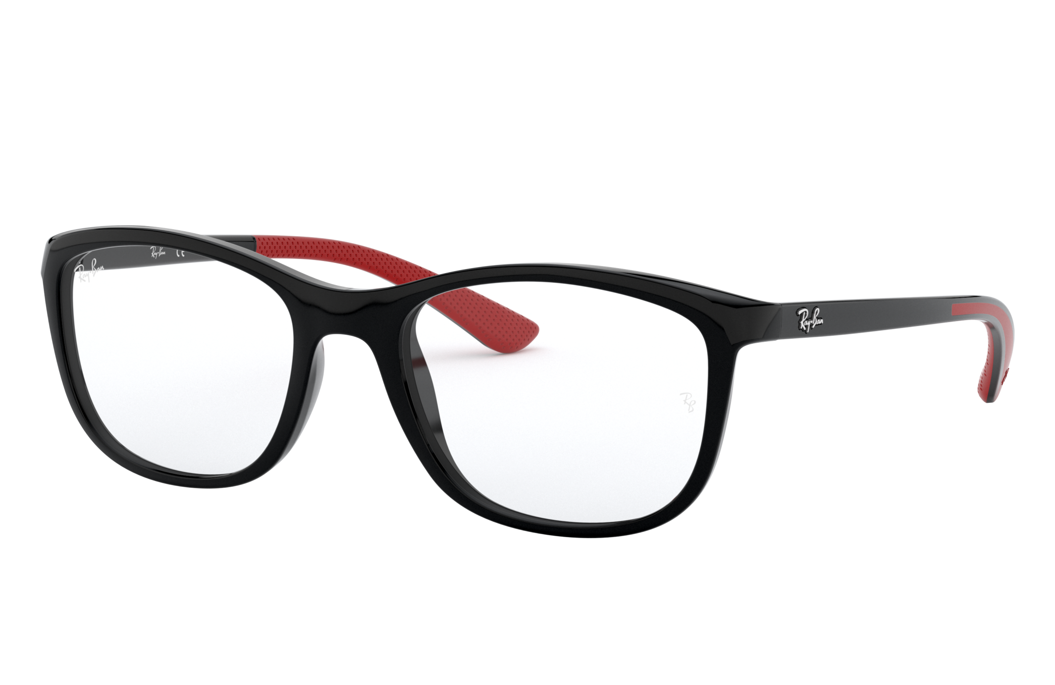 ray ban glasses black and red