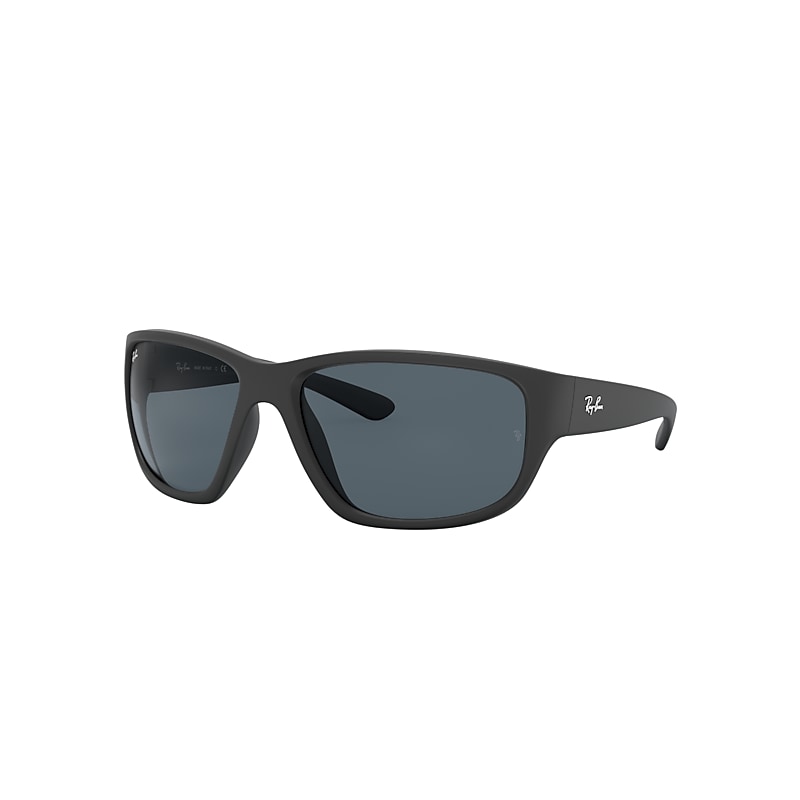Ray-Ban Rb4300 Sunglasses Black Frame Blue Lenses 63-18