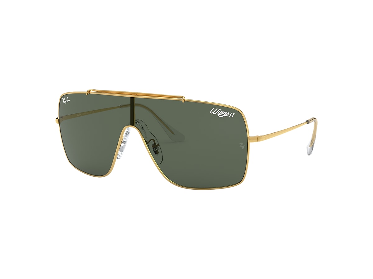 Wings Ii Sunglasses in Gold and Green | Ray-Ban®