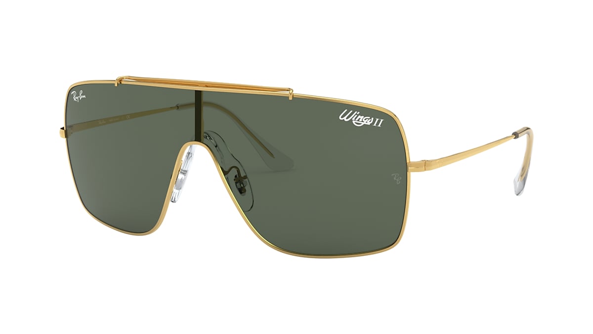 Wings Ii Sunglasses in Gold and Green | Ray-Ban®