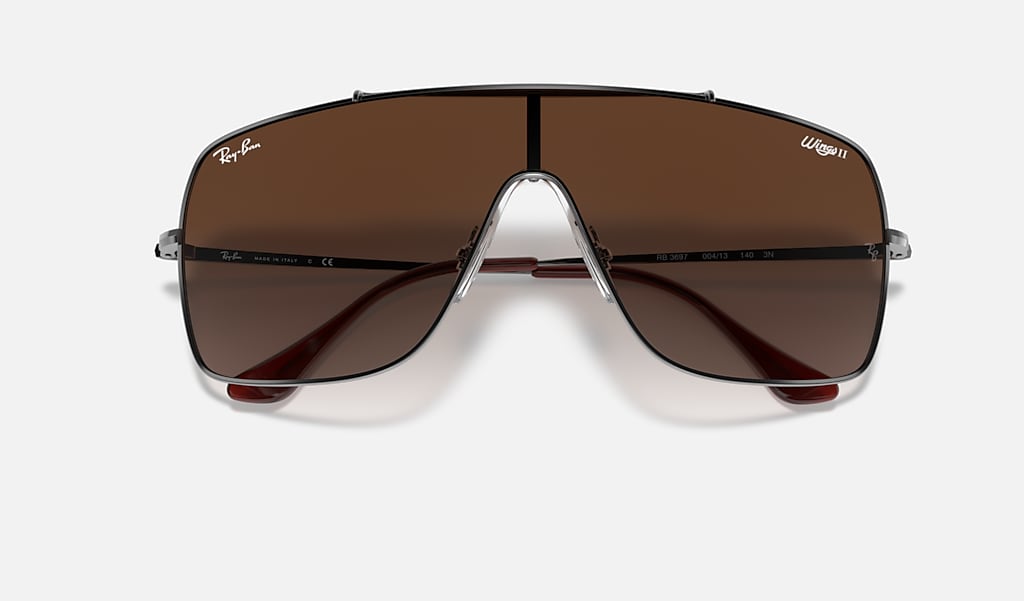 Wings Ii Sunglasses in Gunmetal and Brown | Ray-Ban®