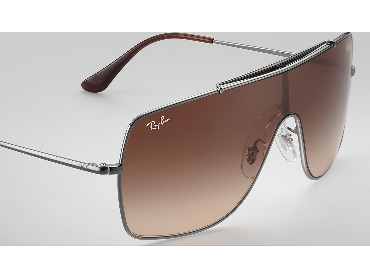 WINGS II Sunglasses in Gunmetal and Brown - RB3697 | Ray-Ban® EU