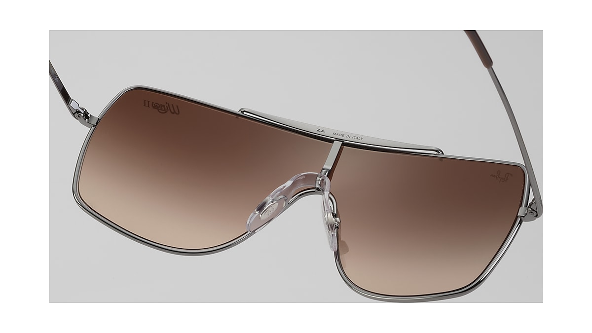 Wings Ii Sunglasses in Gunmetal and Brown | Ray-Ban®