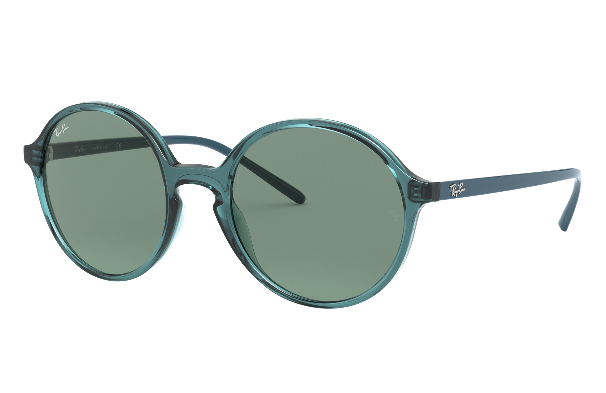 Rb4304 Sunglasses in Transparent Turquoise and Green | Ray-Ban®