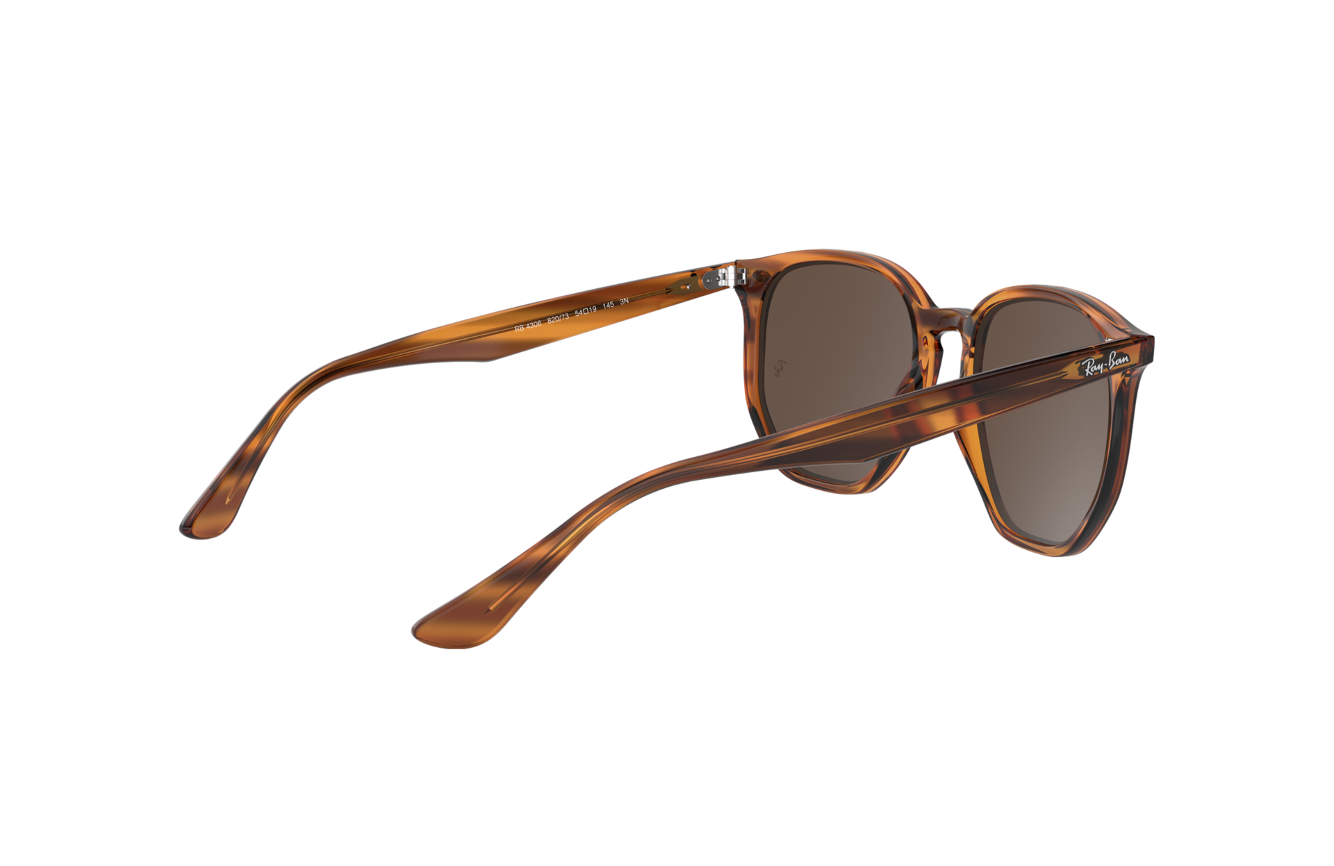 Rb4306 Sunglasses in Striped Red Havana 