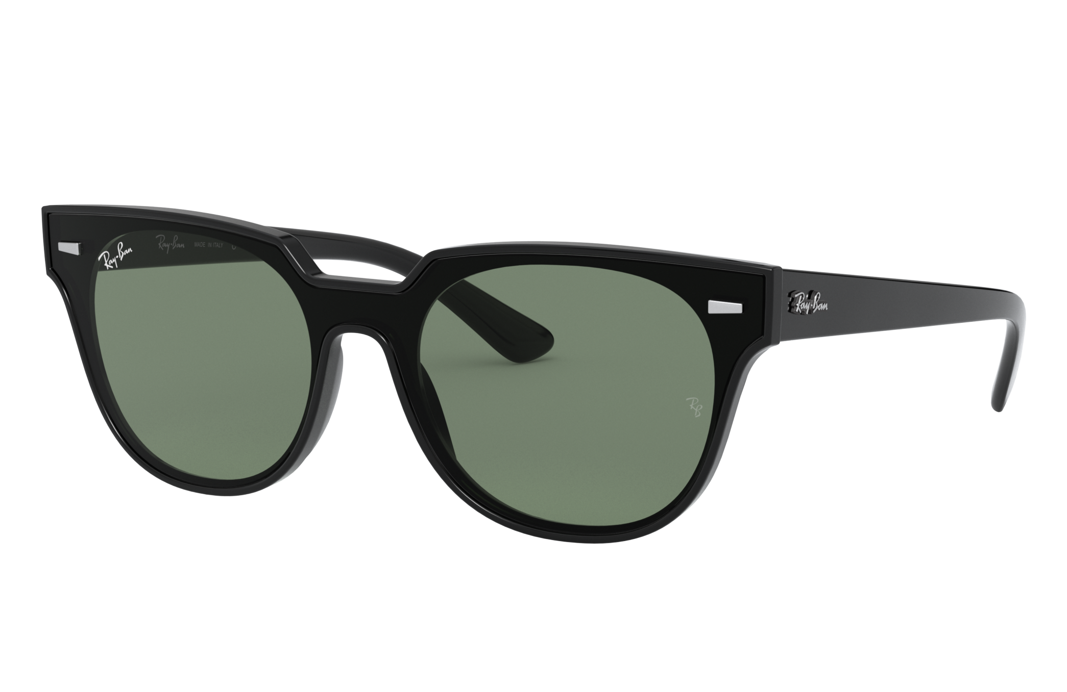 Blaze Meteor Sunglasses in Black and Green | Ray-Ban®