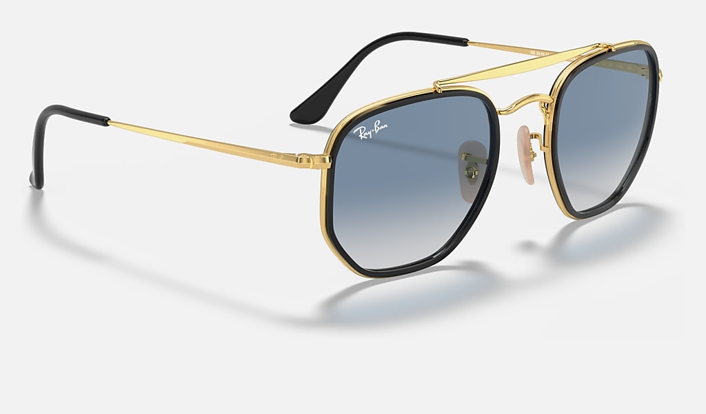 Hylde Måler side Marshal Ii Sunglasses in Gold and Light Blue | Ray-Ban®