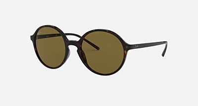 RB4304F Sunglasses in Transparent Pink and Dark Violet Classic