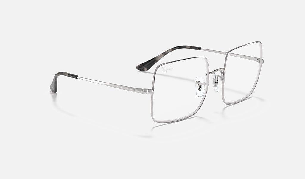 Square 1971 Optics Eyeglasses with Silver Frame | Ray-Ban®