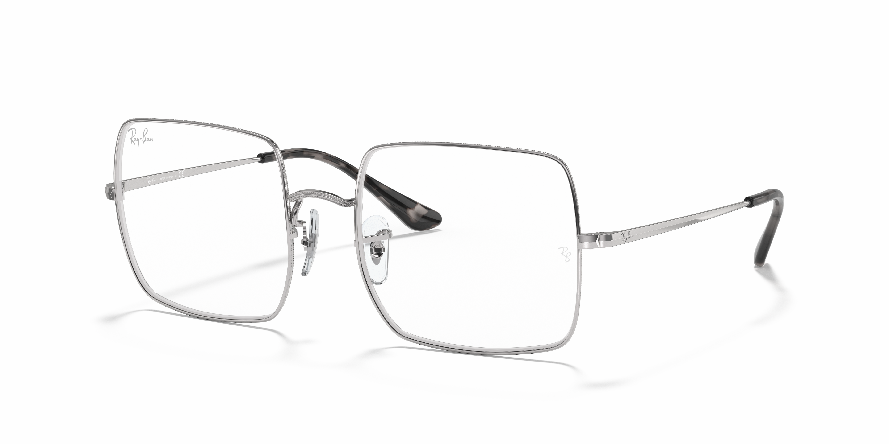 ray ban square silver