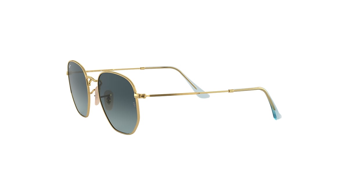 Sequía aumento Enlace Gafas de Sol Hexagonal Flat Lenses en Oro y Azul | Ray-Ban®