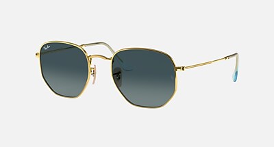 HEXAGONAL FLAT LENSES Sunglasses in Gunmetal and Grey - RB3548N 