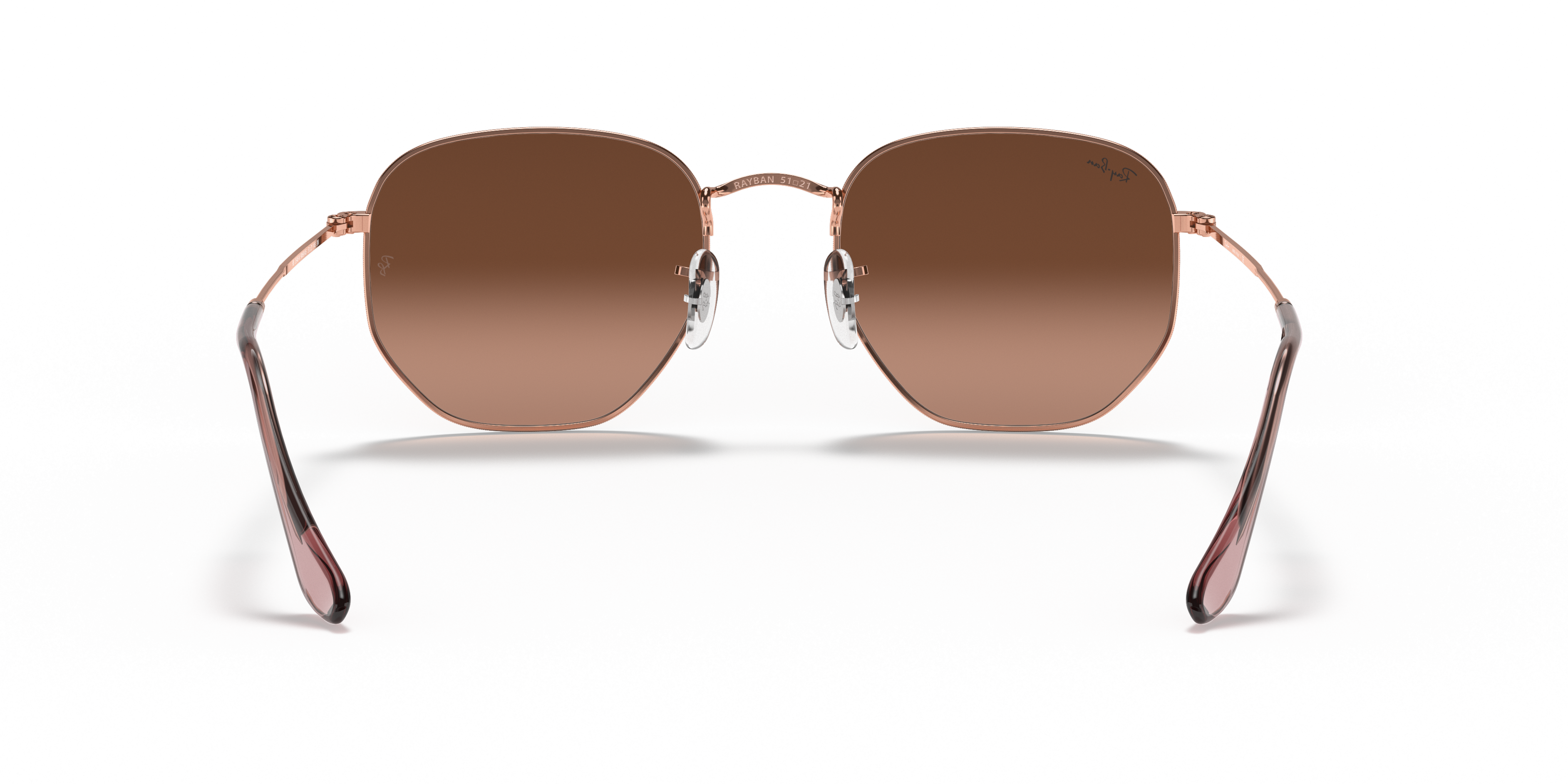 ray ban hexagonal bronze