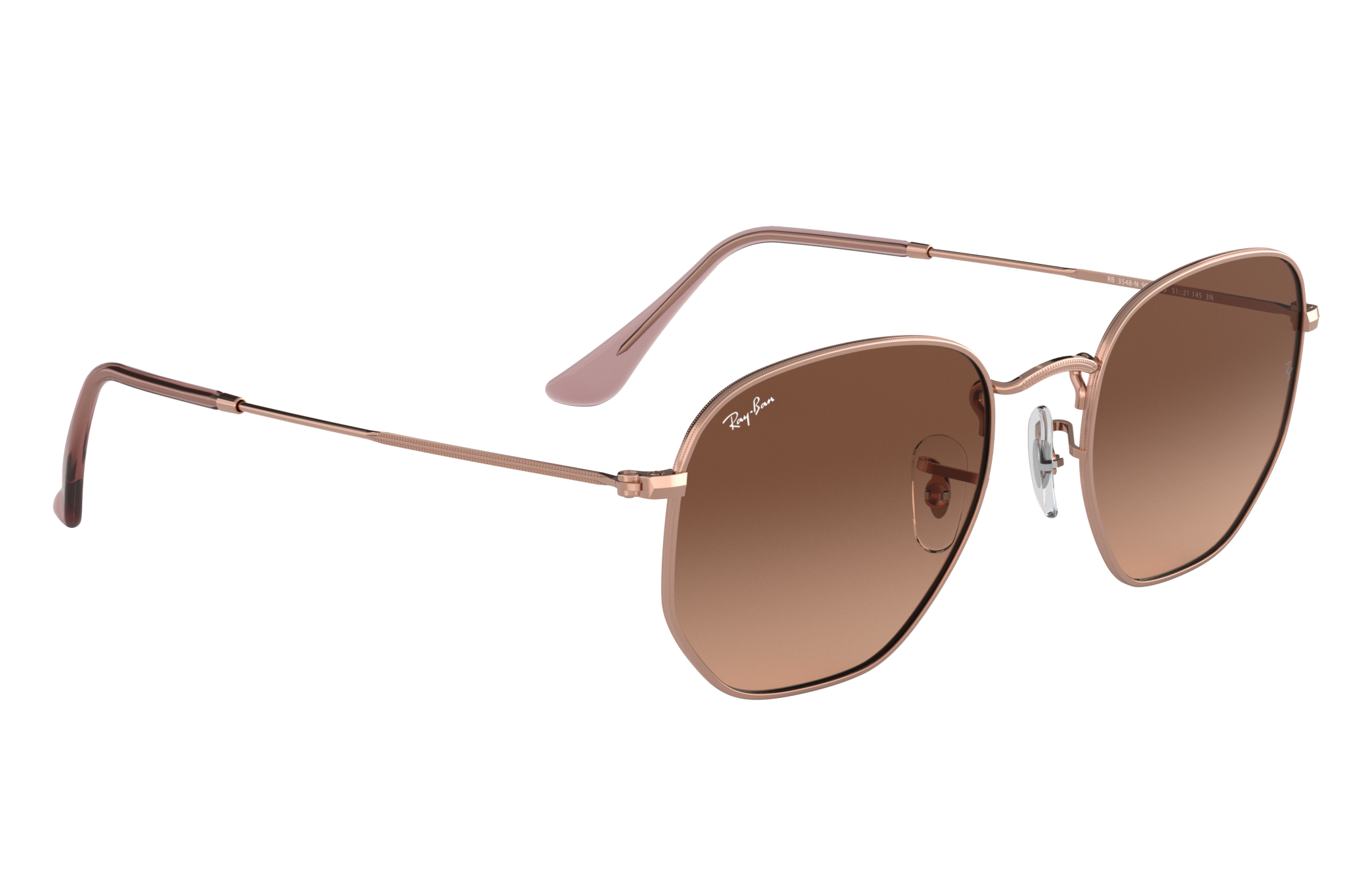 ray ban hexagonal copper