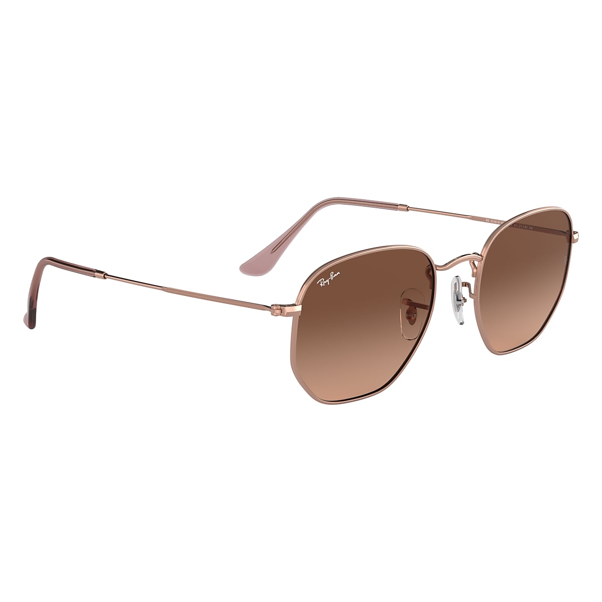HEXAGONAL FLAT LENSES Sunglasses in Copper and Brown - RB3548N 