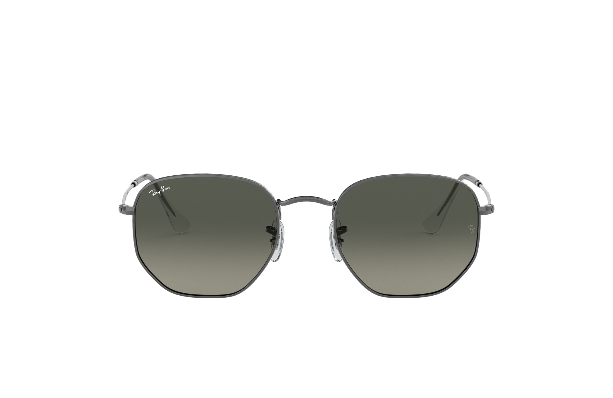 ray ban hexagonal gunmetal