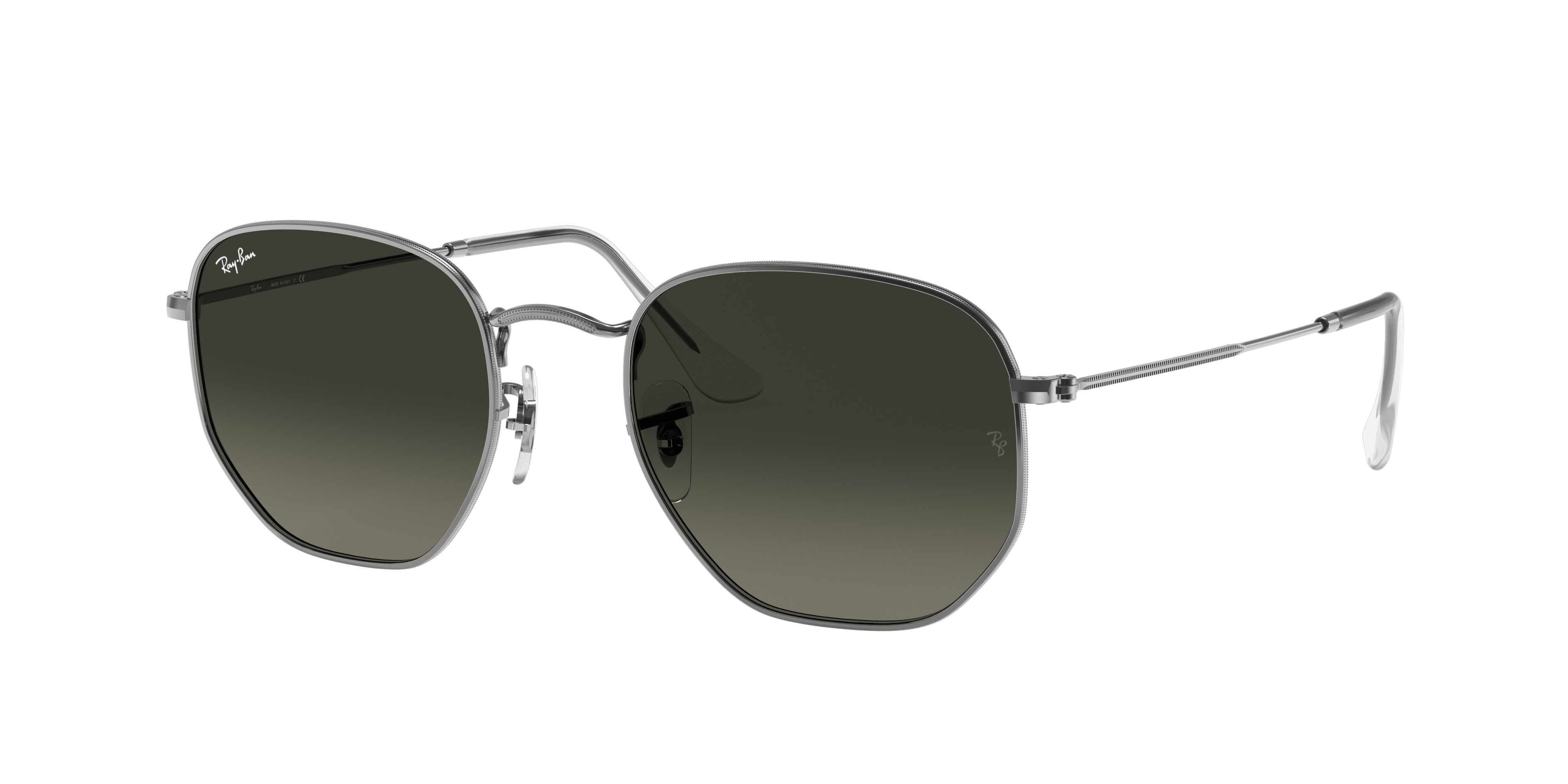 Tram Senator verzameling Hexagonal Flat Lenses Sunglasses in Gunmetal and Grey | Ray-Ban®