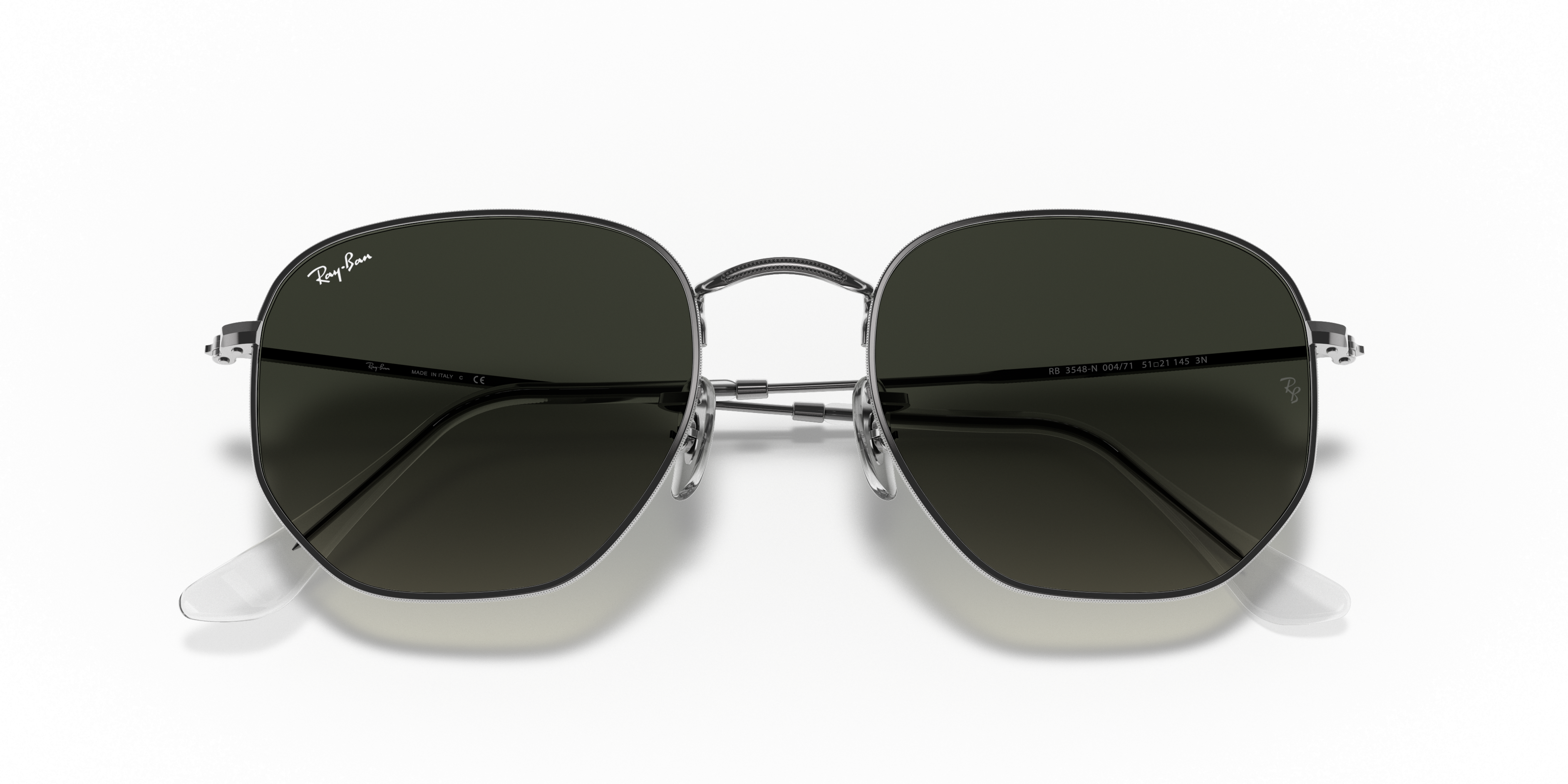 rayban hexagonal silver