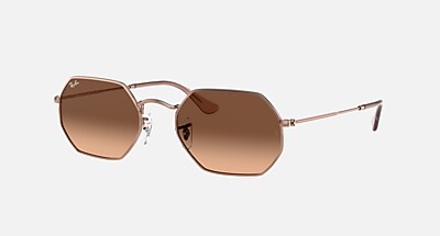 OCTAGONAL CLASSIC Sunglasses in Arista Gold and G-15 Green
