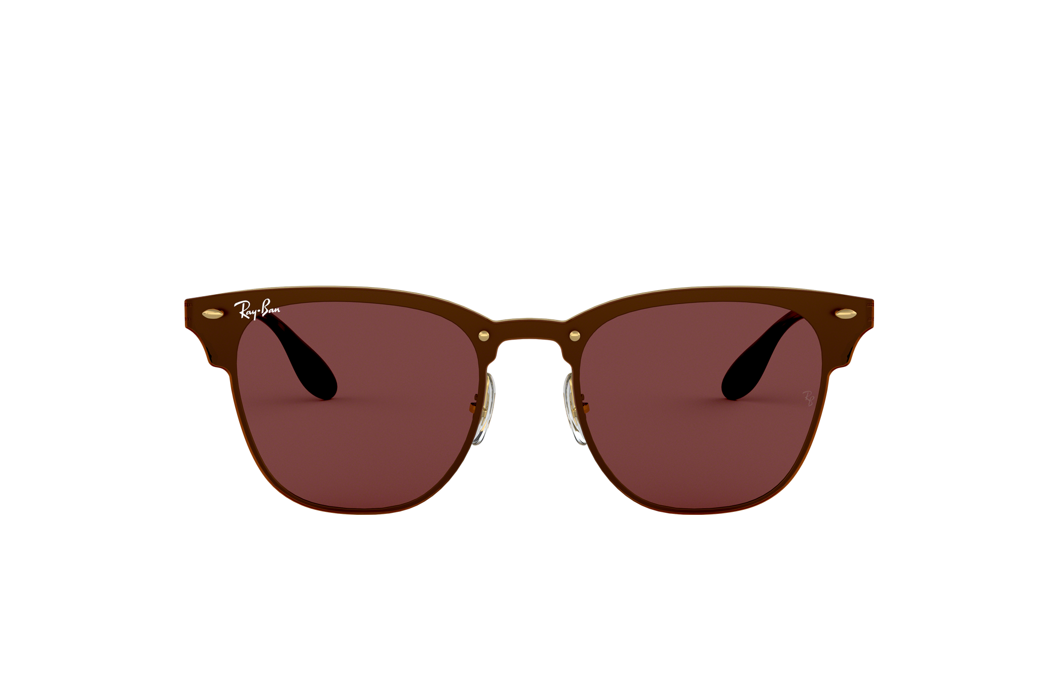 ray ban blaze clubmaster gold