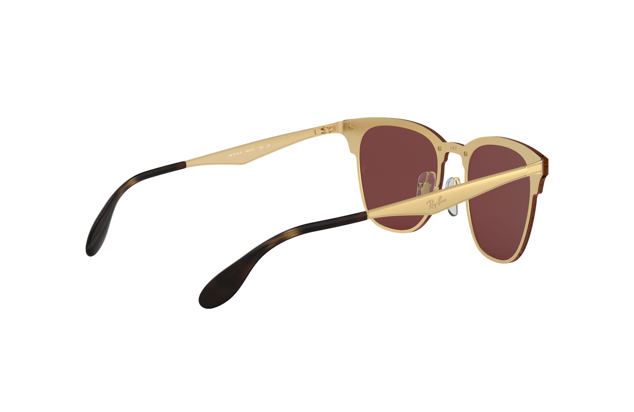 ray ban blaze clubmaster gold