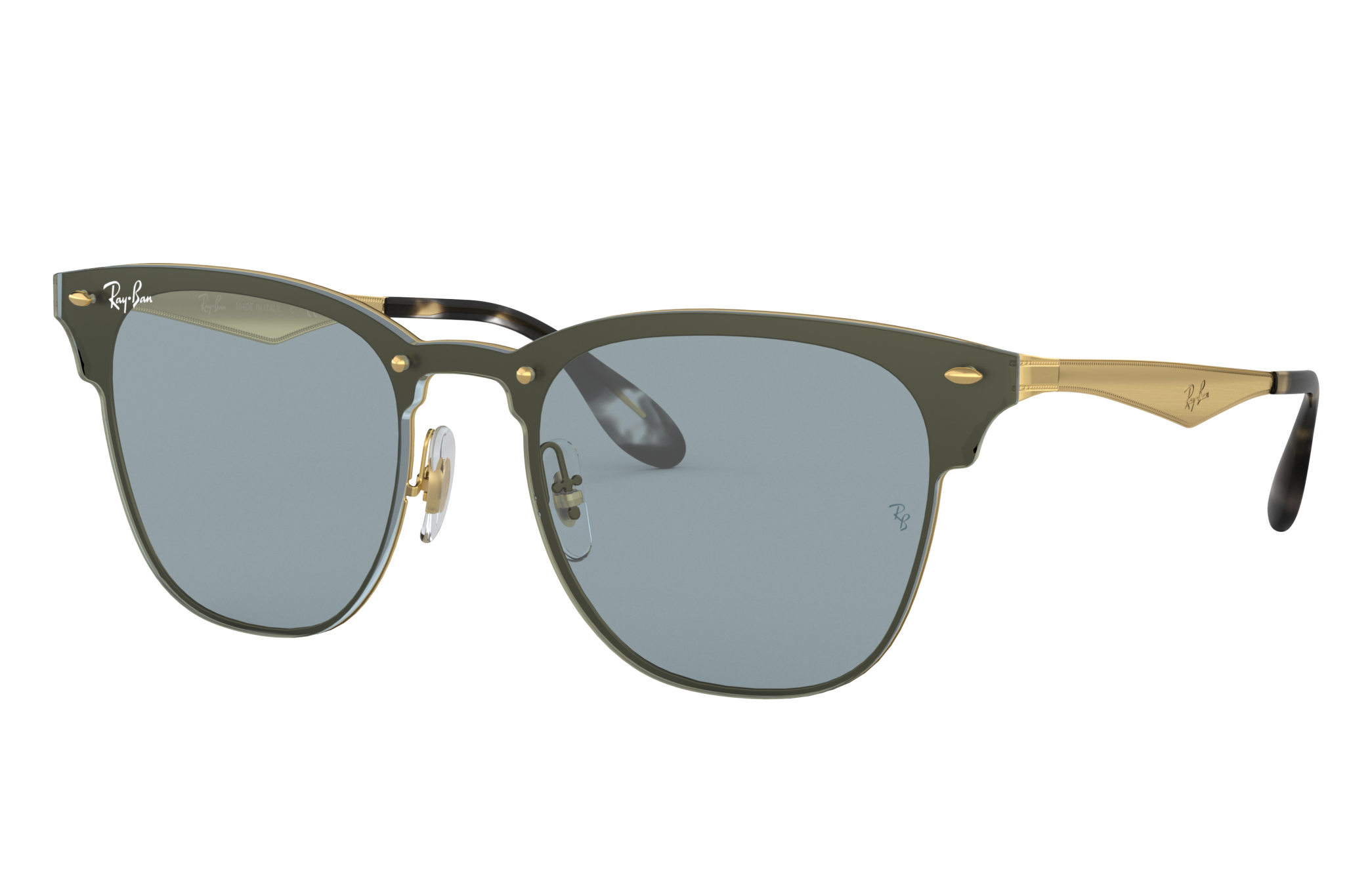 ray ban clubmaster blaze gold