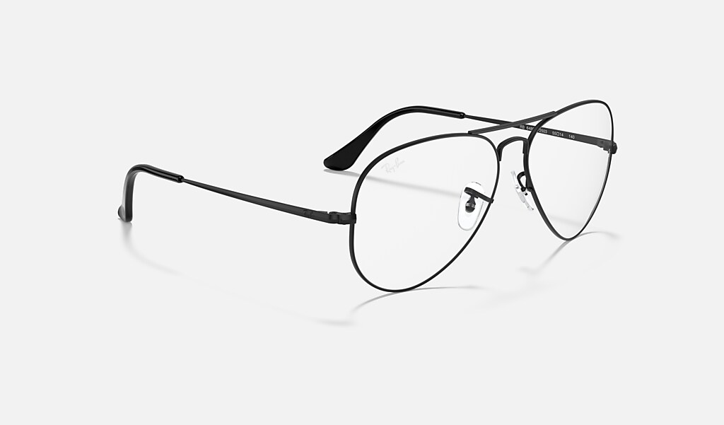 Machtigen Soeverein dubbele Aviator Optics Eyeglasses with Black Frame | Ray-Ban®