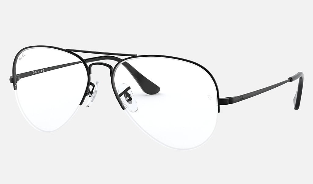 kulstof Villain Sober Aviator Gaze Eyeglasses with Black Frame | Ray-Ban®