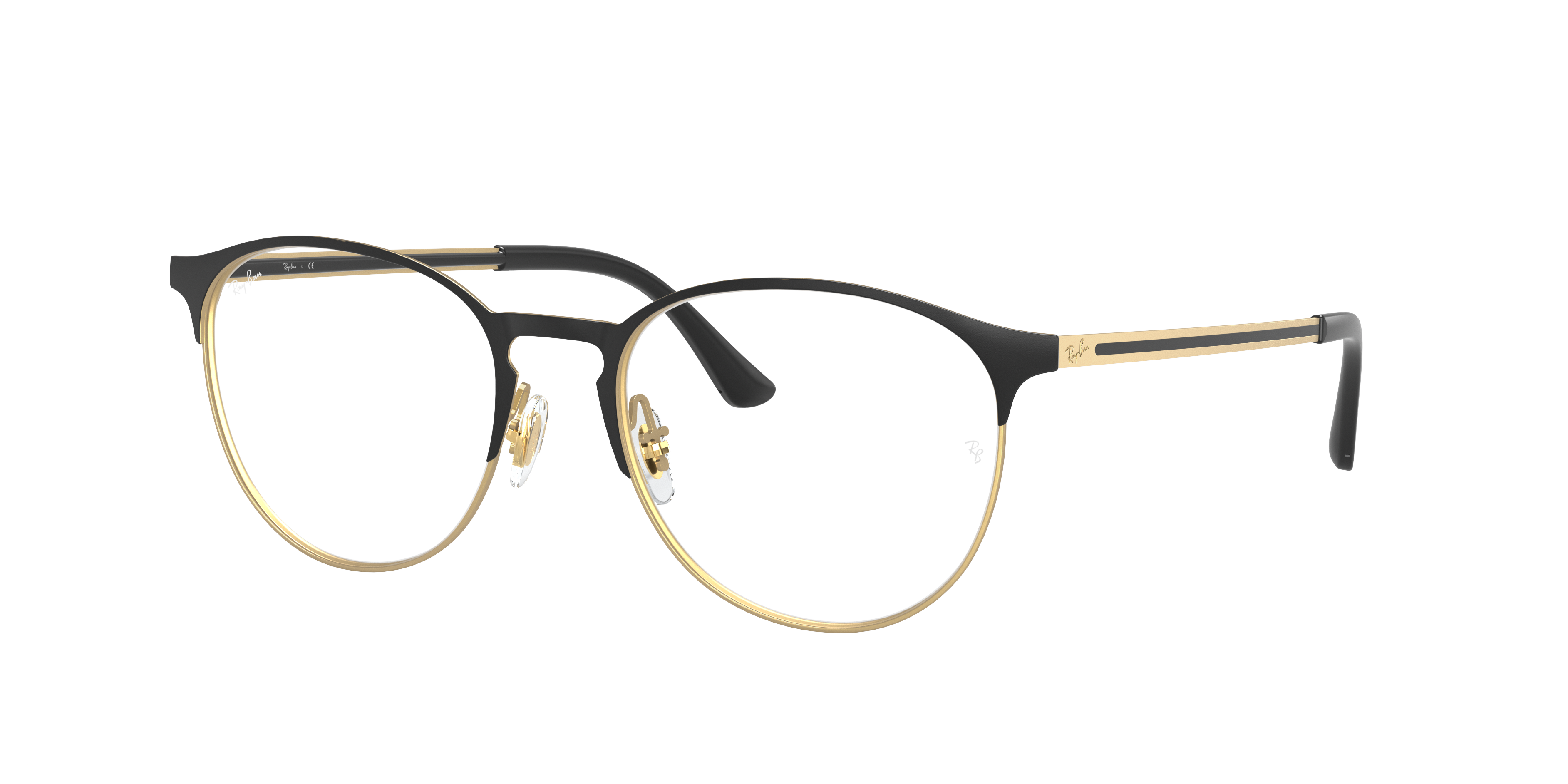 black and gold ray bans eyeglasses