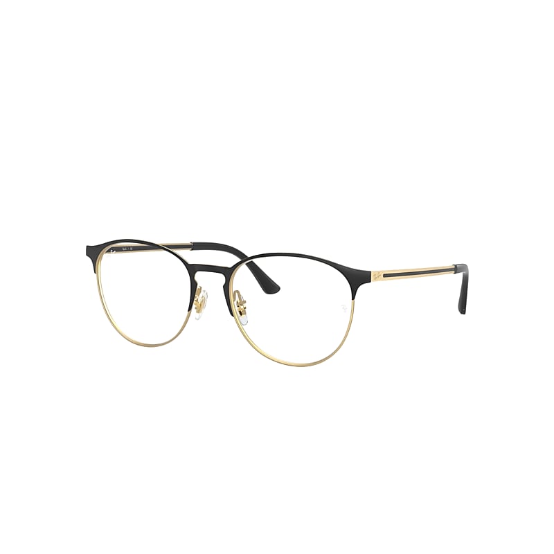Ray-Ban Rb6375 Optics Eyeglasses Gold Frame Clear Lenses Polarized 51-18