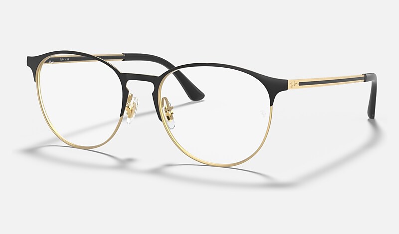 RB6375 OPTICS Eyeglasses with Black On Gold Frame RB6375 Ray