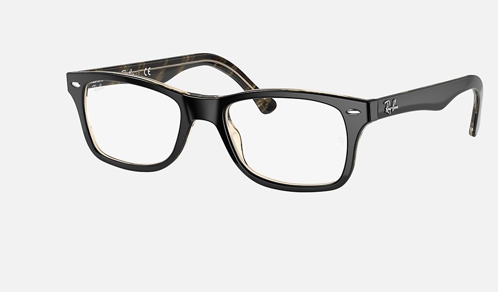 ray-ban 雷朋 光学眼镜 rb5228f 黑色 - 醋酸纤维 - 0rx5228f591253