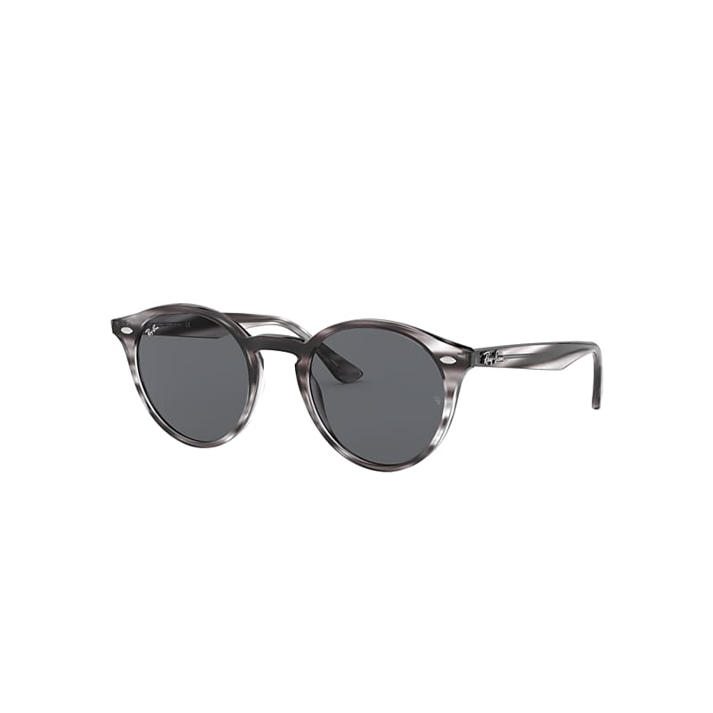 Ray-Ban Rb2180 Sunglasses Striped Grey Havana Frame Grey Lenses 51-21
