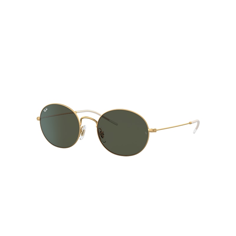 Ray-Ban Ray-Ban Beat Sunglasses Gold Frame Green Lenses 53-20 product image