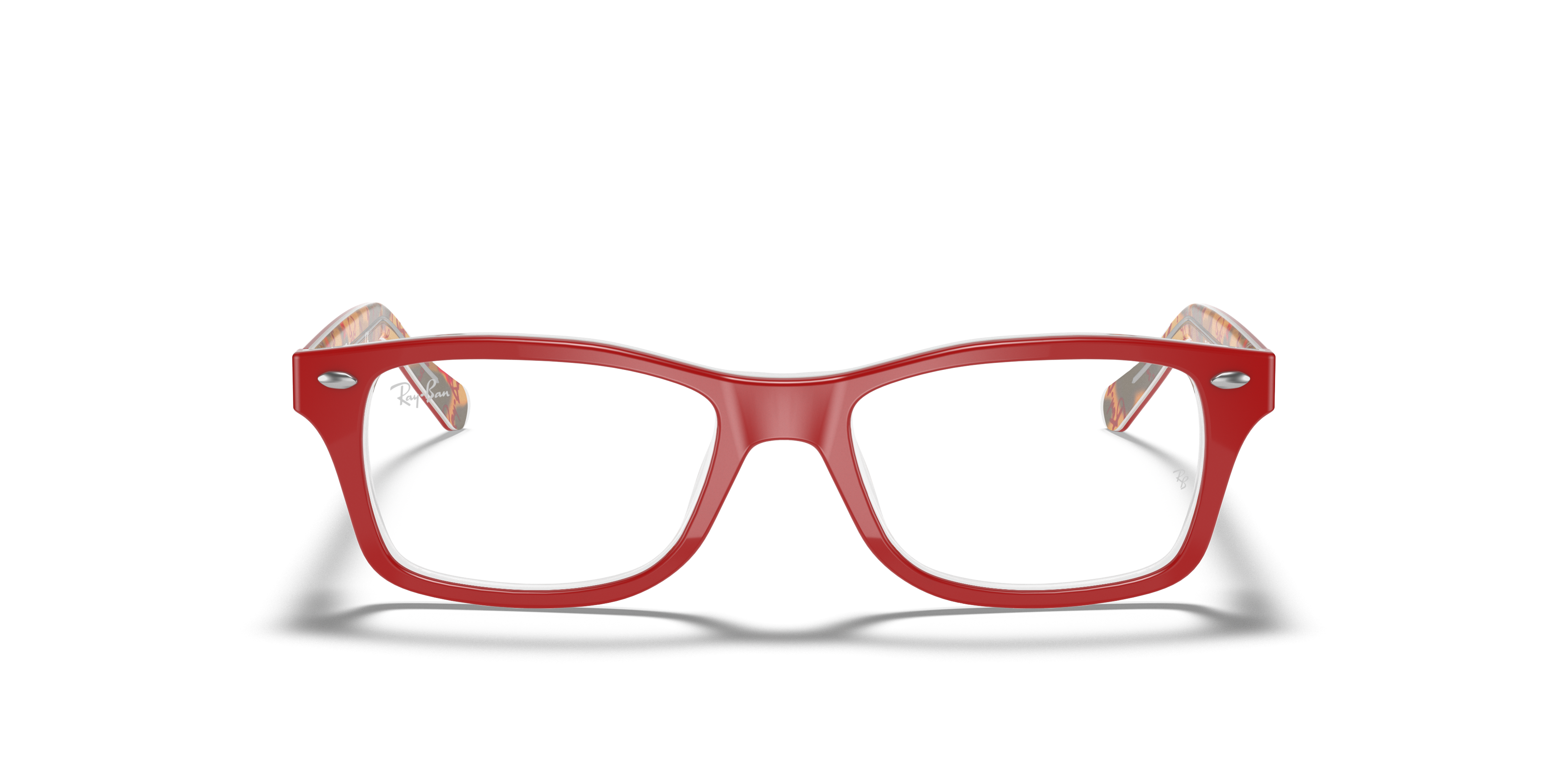 red ray ban glasses frames