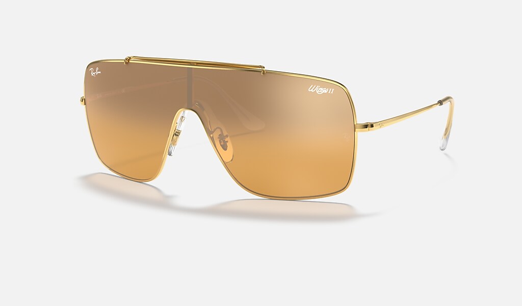 Beneden afronden Diagnostiseren keten Wings Ii Sunglasses in Gold and Orange/Silver | Ray-Ban®