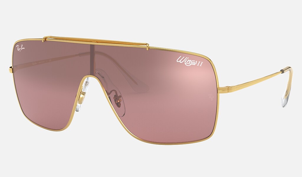 Wings Ii Sunglasses in Gold and Silver/Pink | Ray-Ban®