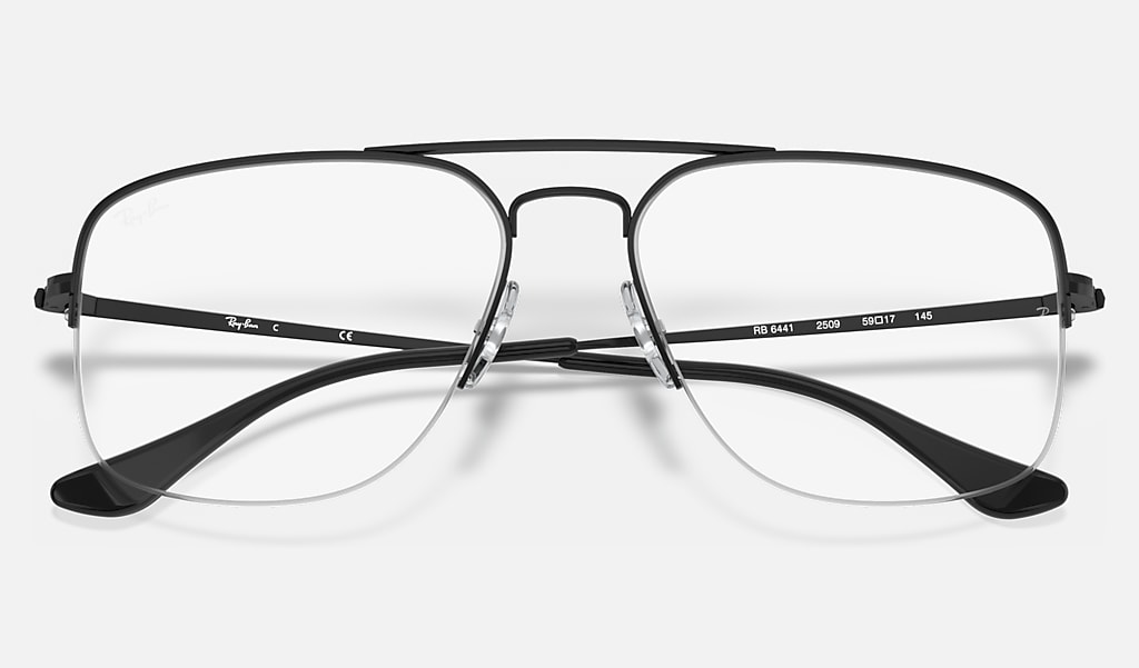 General Gaze Optics Eyeglasses with Black Frame | Ray-Ban®
