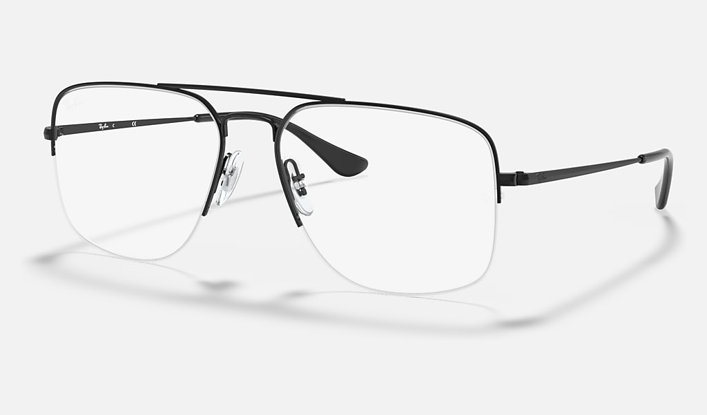 General Gaze Optics Eyeglasses with Black Frame | Ray-Ban®