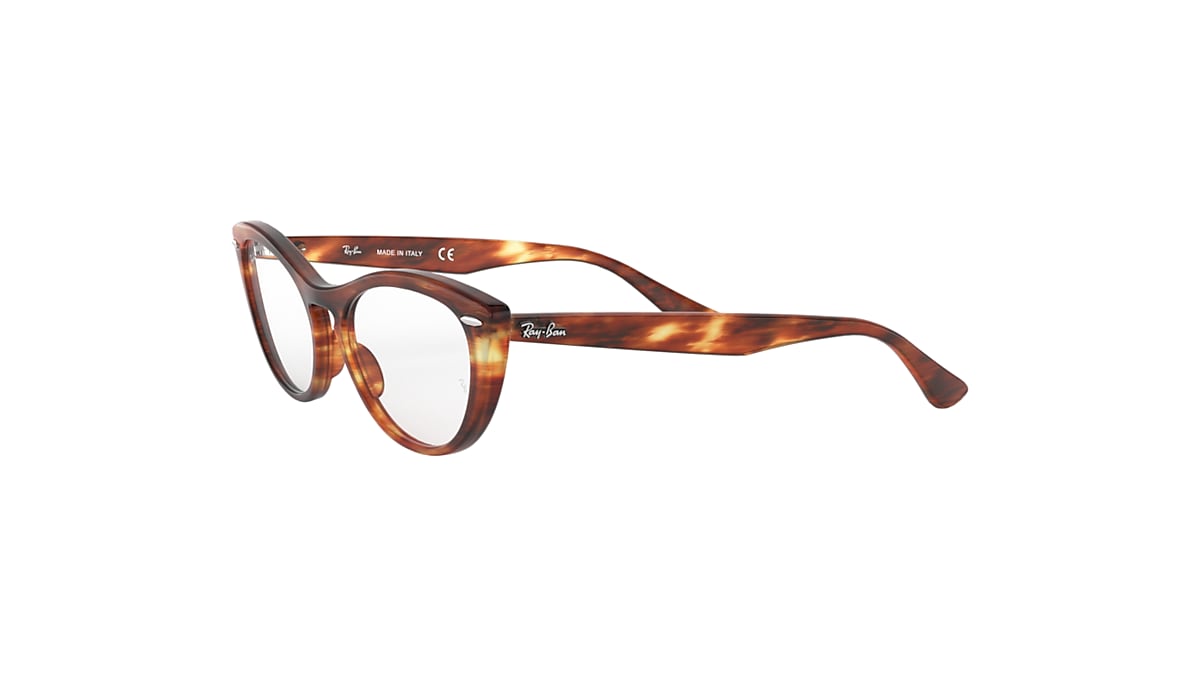 NINA OPTICS Eyeglasses with Striped Havana Frame - RB4314V | Ray