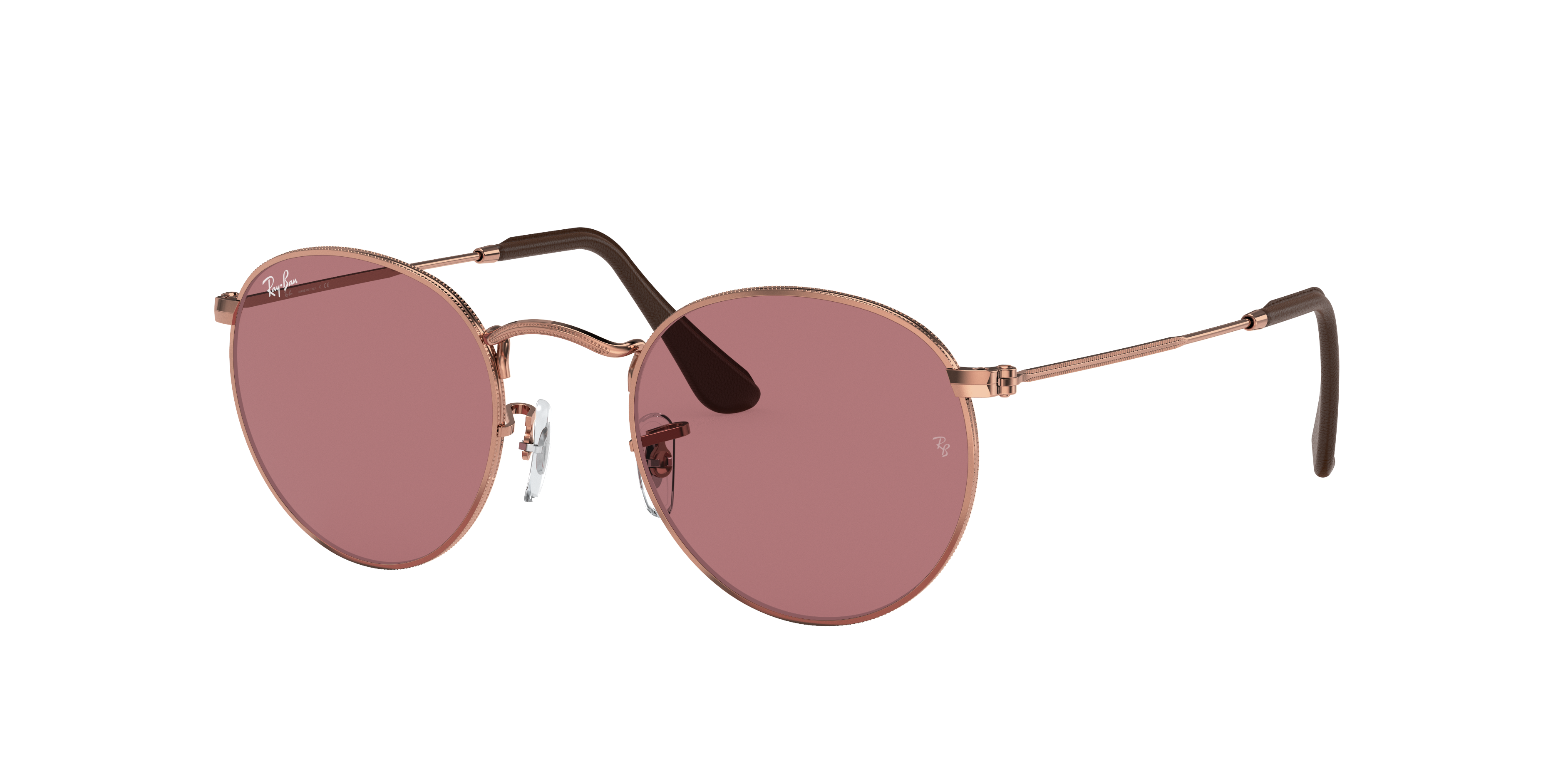 Round Metal @collection Sunglasses in and Photochromic Violet | Ray-Ban®