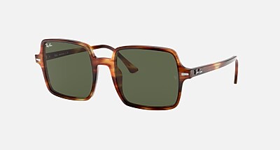 Ray-Ban サングラス 0RB1973 SQUARE II SQUARE II Sunglasses in Transparent Brown and Light Brown