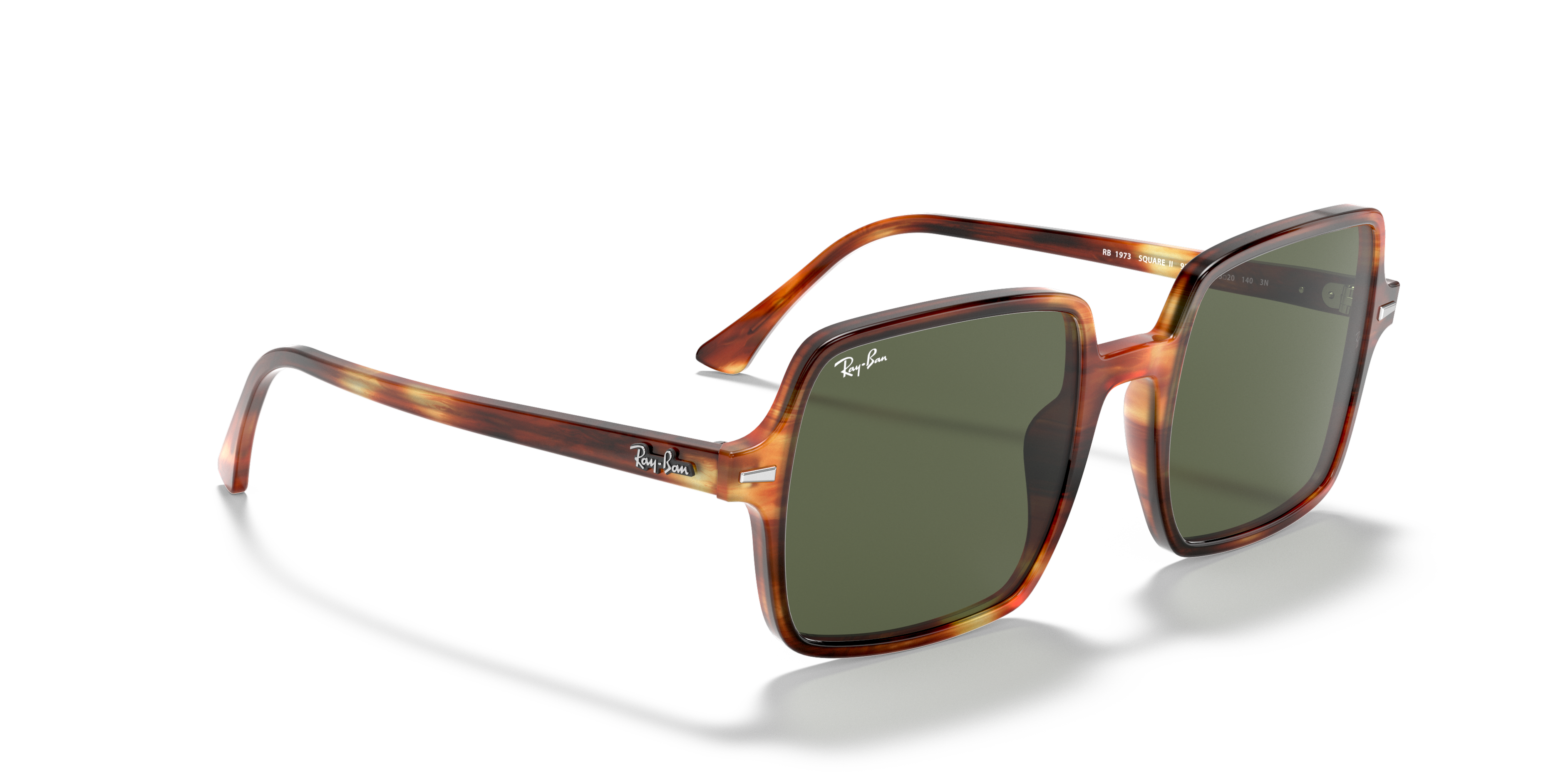 ray ban square ii on face