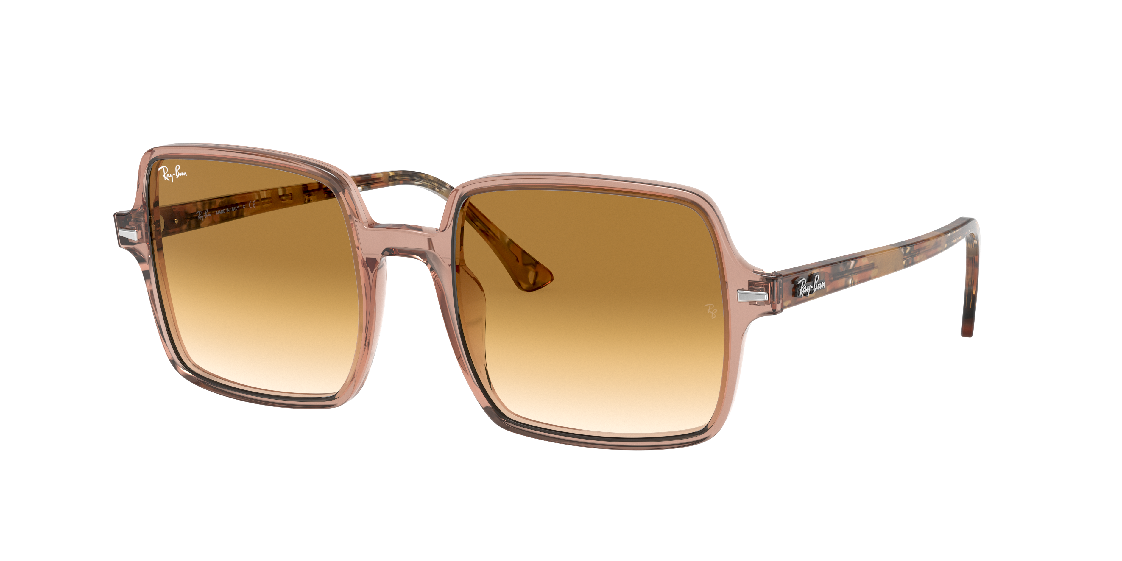 ray ban havana square sunglasses