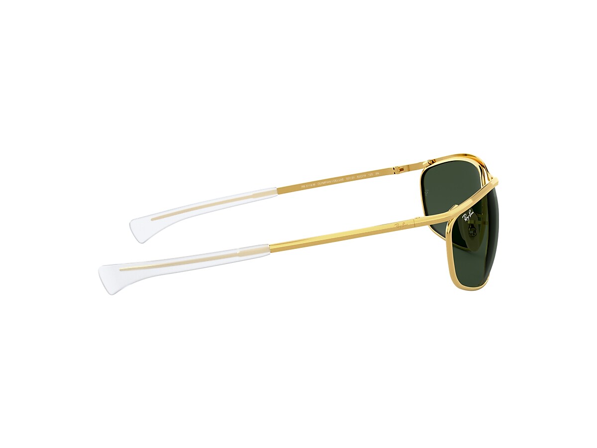 OLYMPIAN I DELUXE Sunglasses in Gold and Green - RB3119M | Ray-Ban® US