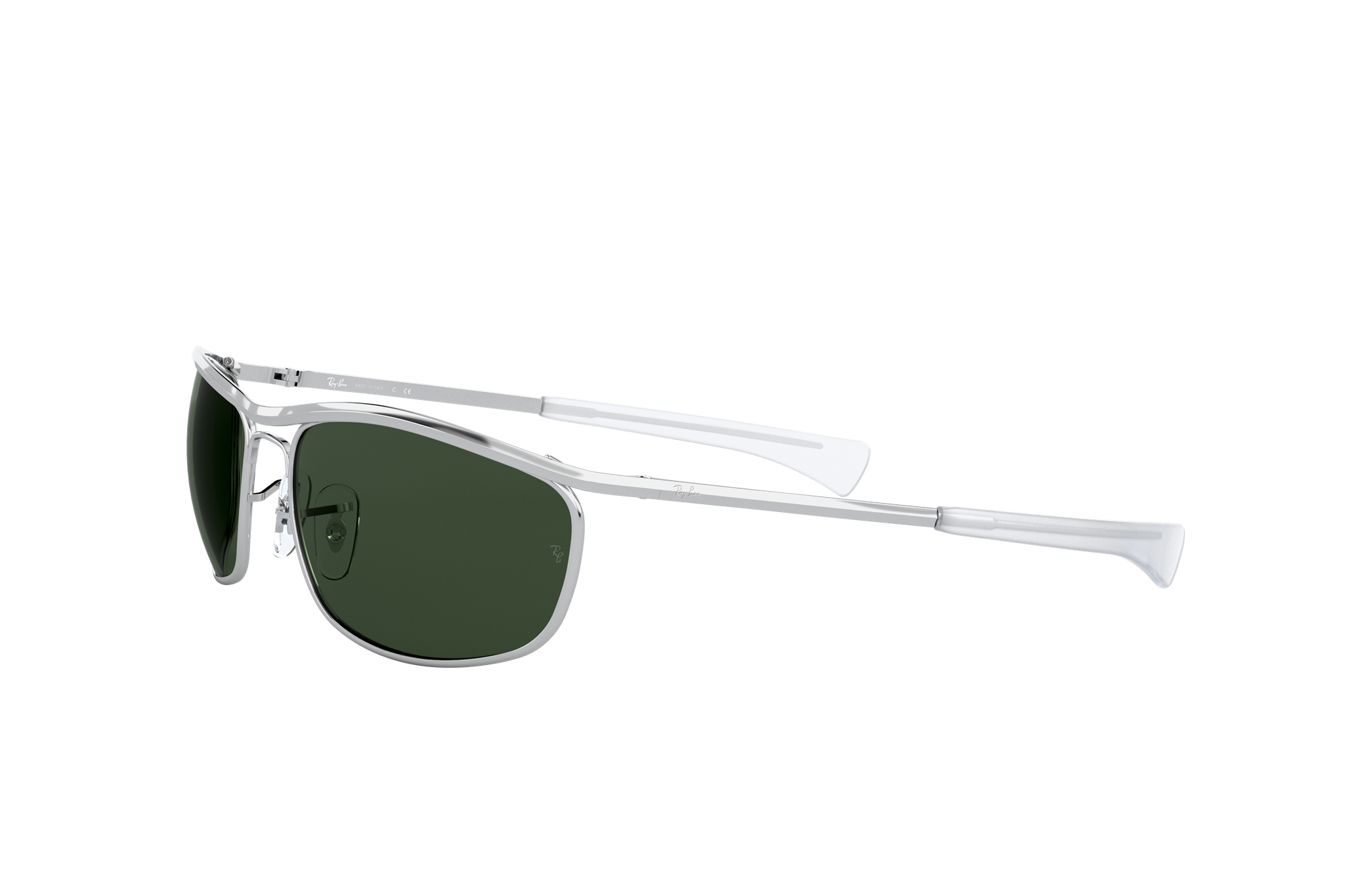 Olympian I Deluxe Sunglasses in Silver and Green | Ray-Ban®