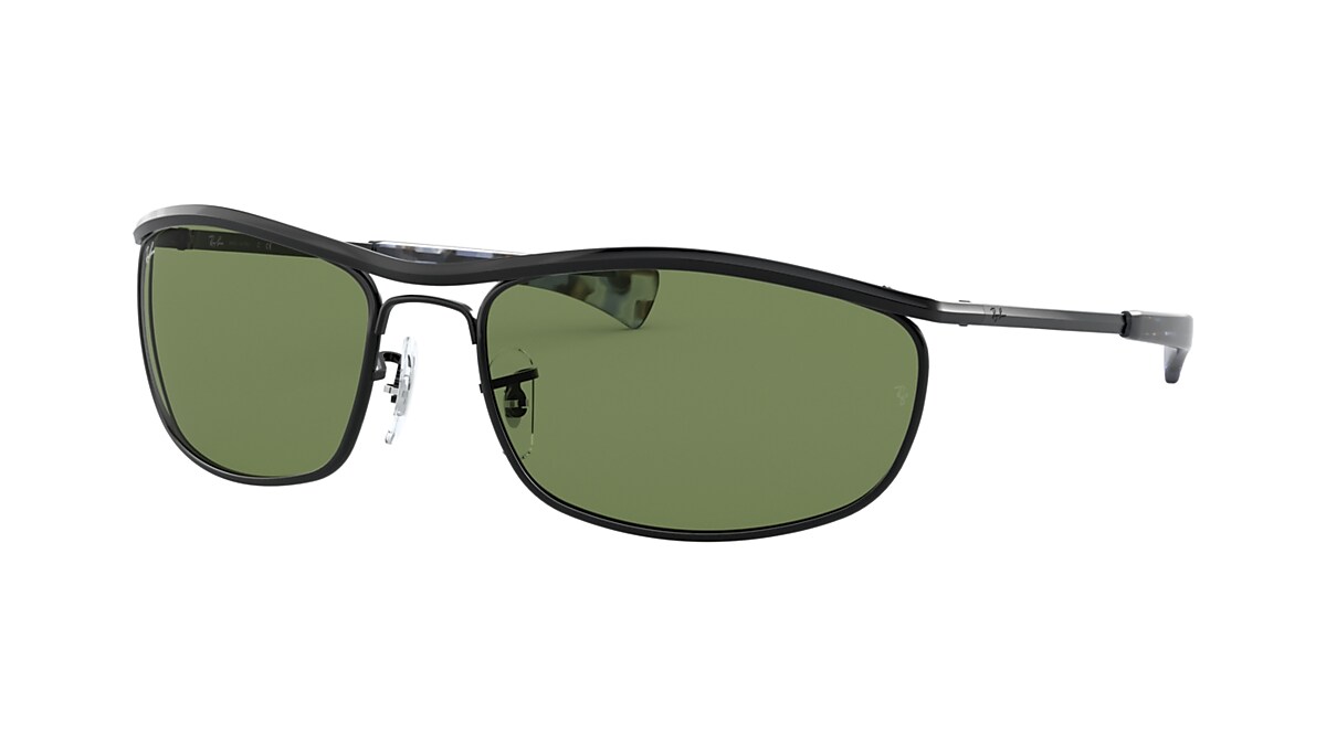 OLYMPIAN I DELUXE Sunglasses in Black and Green - RB3119M 