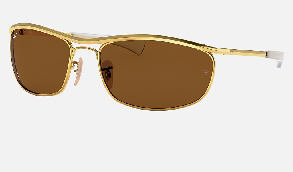 Ray Ban Olympian I Deluxe Rb3119m Gold Metal Brown Polarized Lenses 0rb3119m001 5762 Ray Ban Uk